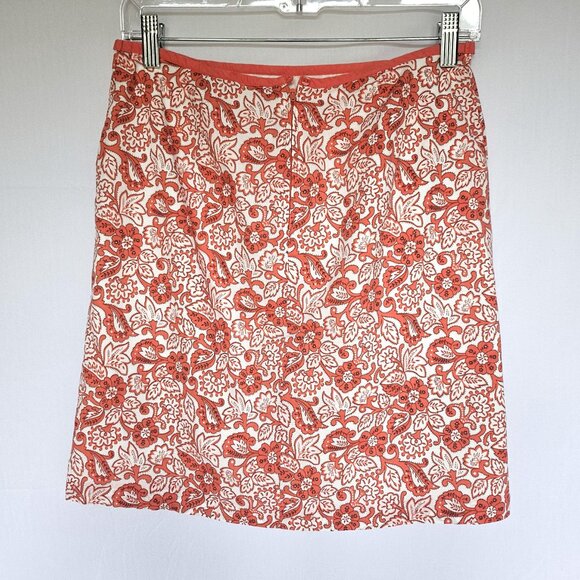 AMERICAN EAGLE Outfitters Women's Coral and White Skirt, Size 2 - Picture 7 of 11